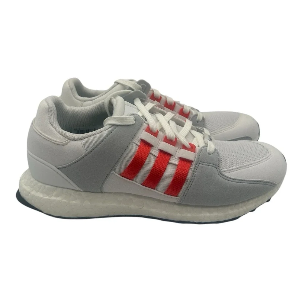 Adidas EQT Support‎ Running Shoes Mens Sz 8 Gray/White/Orange Sneakers BY9532